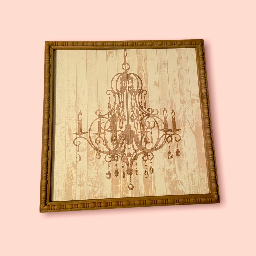 15.75x15.75 in Chandelier Wall Picture